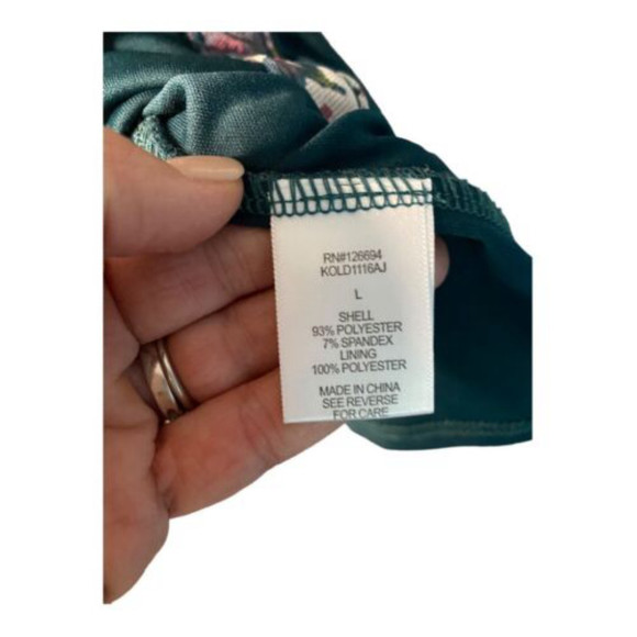 Live To Be Spoiled Floral Mesh Dress Size L - Picture 6 of 7